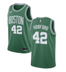 Women's Nike Boston Celtics #42 Al Horford Swingman Green(White No.) Road NBA Jersey - Icon Edition