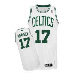 Youth Adidas Boston Celtics #17 John Havlicek Authentic White Home NBA Jersey