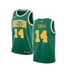 Men's Nike Boston Celtics #14 Bob Cousy Green Swingman Jersey - Earned Edition
