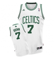 Youth Adidas Boston Celtics #7 Jaylen Brown Swingman White Home NBA Jersey