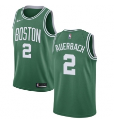 Men's Nike Boston Celtics #2 Red Auerbach Swingman Green(White No.) Road NBA Jersey - Icon Edition