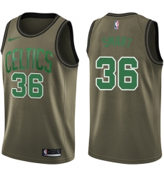 Youth Nike Boston Celtics #36 Marcus Smart Swingman Green Salute to Service NBA Jersey