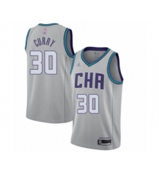 Men's Jordan Charlotte Hornets #30 Dell Curry Swingman Gray Basketball Jersey - 2019 20 City Edition