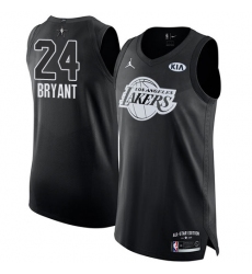 Men's Nike Los Angeles Lakers #24 Kobe Bryant Authentic Black 2018 All-Star Game NBA Jersey