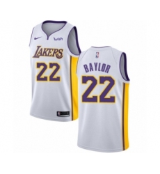 Women's Los Angeles Lakers #22 Elgin Baylor Authentic White Basketball Jersey - Association Edition