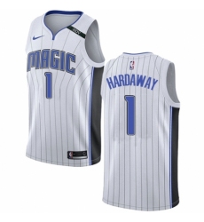 Men's Nike Orlando Magic #1 Penny Hardaway Authentic NBA Jersey - Association Edition