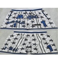 Men's Orlando Magic #1 Penny Hardaway White 2025 Shorts
