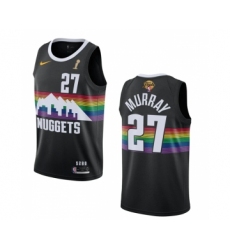 Men's Denver Nuggets #27 Jamal Murray Black 2023 Finals Champions City Edition Stitched Basketball Jersey