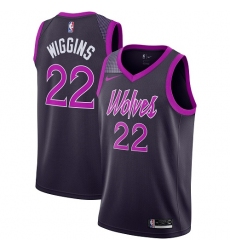 Men's Nike Minnesota Timberwolves #22 Andrew Wiggins Swingman Purple NBA Jersey - City Edition