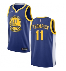 Men's Nike Golden State Warriors #11 Klay Thompson Swingman Royal Blue Road NBA Jersey - Icon Edition