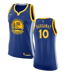 Women's Nike Golden State Warriors #10 Tim Hardaway Authentic Royal Blue Road NBA Jersey - Icon Edition