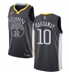 Youth Nike Golden State Warriors #10 Tim Hardaway Swingman Black Alternate NBA Jersey - Statement Edition