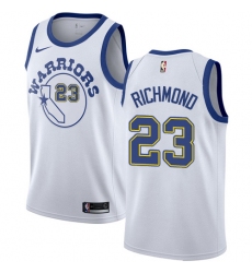 Youth Nike Golden State Warriors #23 Mitch Richmond Authentic White Hardwood Classics NBA Jersey