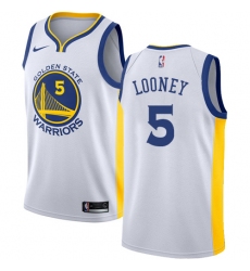 Youth Nike Golden State Warriors #5 Kevon Looney Authentic White Home NBA Jersey - Association Edition