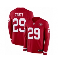 Men's Nike San Francisco 49ers #29 Jaquiski Tartt Limited Red Therma Long Sleeve NFL Jersey