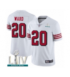Youth San Francisco 49ers #20 Jimmie Ward Limited White Rush Vapor Untouchable Super Bowl LIV Bound Football Jersey
