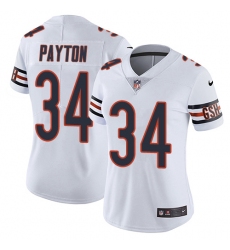 Women's Nike Chicago Bears #34 Walter Payton White Vapor Untouchable Limited Player NFL Jersey