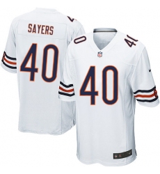 Men's Nike Chicago Bears #40 Gale Sayers Game White NFL Jersey