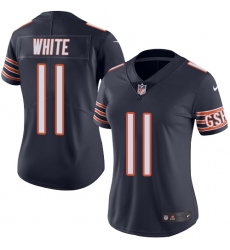 Women's Nike Chicago Bears #11 Kevin White Navy Blue Team Color Vapor Untouchable Limited Player NFL Jersey