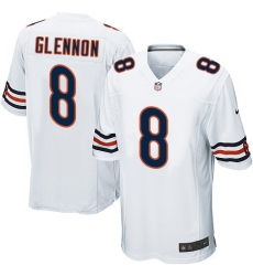 Men's Nike Chicago Bears #8 Mike Glennon Game White NFL Jersey