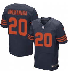 Men's Nike Chicago Bears #20 Prince Amukamara Elite Navy Blue Alternate NFL Jersey