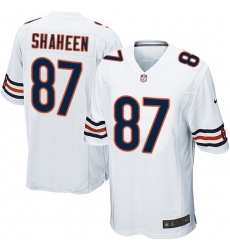 Men's Nike Chicago Bears #87 Adam Shaheen Game White NFL Jersey