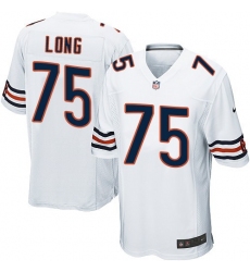 Men's Nike Chicago Bears #75 Kyle Long Game White NFL Jersey