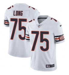 Men's Nike Chicago Bears #75 Kyle Long White Vapor Untouchable Limited Player NFL Jersey