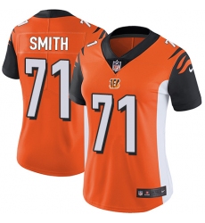 Women's Nike Cincinnati Bengals #71 Andre Smith Vapor Untouchable Limited Orange Alternate NFL Jersey