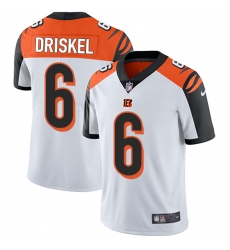 Youth Nike Cincinnati Bengals #6 Jeff Driskel Vapor Untouchable Limited White NFL Jersey