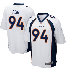 Men's Nike Denver Broncos #94 Domata Peko Game White NFL Jersey