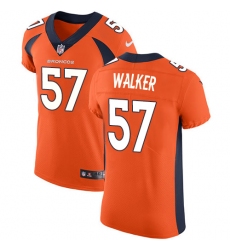 Men's Nike Denver Broncos #57 Demarcus Walker Orange Team Color Vapor Untouchable Elite Player NFL Jersey