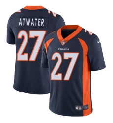 Youth Nike Denver Broncos #27 Steve Atwater Navy Blue Alternate Vapor Untouchable Limited Player NFL Jersey