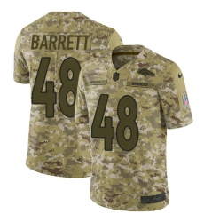 Men's Nike Denver Broncos #48 Shaquil Barrett Limited Camo 2018 Salute to Service NFL Jersey