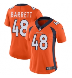 Women's Nike Denver Broncos #48 Shaquil Barrett Orange Team Color Vapor Untouchable Limited Player NFL Jersey