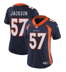 Women's Nike Denver Broncos #57 Tom Jackson Navy Blue Alternate Vapor Untouchable Limited Player NFL Jersey
