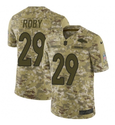 Youth Nike Denver Broncos #29 Bradley Roby Limited Camo 2018 Salute to Service NFL Jersey
