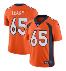 Men's Nike Denver Broncos #65 Ronald Leary Orange Team Color Vapor Untouchable Limited Player NFL Jersey