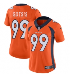 Women's Nike Denver Broncos #99 Adam Gotsis Orange Team Color Vapor Untouchable Limited Player NFL Jersey