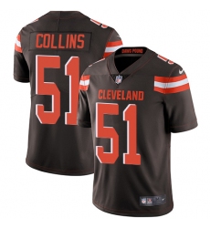 Men's Nike Cleveland Browns #51 Jamie Collins Brown Team Color Vapor Untouchable Limited Player NFL Jersey