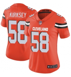 Women's Nike Cleveland Browns #58 Christian Kirksey Orange Alternate Vapor Untouchable Limited Player NFL Jersey