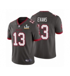 Men's Tampa Bay Buccaneers #13  Mike Evans Pewter 2021 Super Bowl LV Jersey Men's Tampa Bay Buccaneers #13  Mike Evans Pewter 2021 Super Bowl LV Jersey