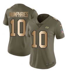 Women's Nike Tampa Bay Buccaneers #10 Adam Humphries Limited Olive/Gold 2017 Salute to Service NFL Jersey