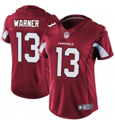 Women's Nike Arizona Cardinals #13 Kurt Warner Red Team Color Vapor Untouchable Limited Player NFL Jersey
