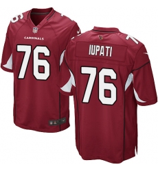 Men's Nike Arizona Cardinals #76 Mike Iupati Game Red Team Color NFL Jersey