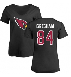 NFL Women's Nike Arizona Cardinals #84 Jermaine Gresham Black Name & Number Logo T-Shirt