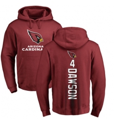 NFL Nike Arizona Cardinals #4 Phil Dawson Maroon Backer Pullover Hoodie
