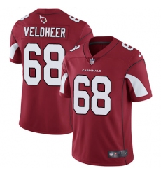Men's Nike Arizona Cardinals #68 Jared Veldheer Red Team Color Vapor Untouchable Limited Player NFL Jersey