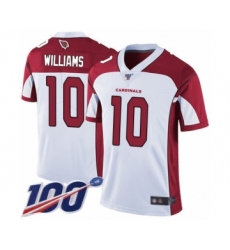 Men's Arizona Cardinals #10 Chad Williams White Vapor Untouchable Limited Player 100th Season Football Jersey