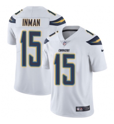 Men's Nike Los Angeles Chargers #15 Dontrelle Inman White Vapor Untouchable Limited Player NFL Jersey
